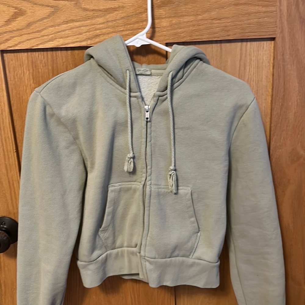 cropped brandy hoodie